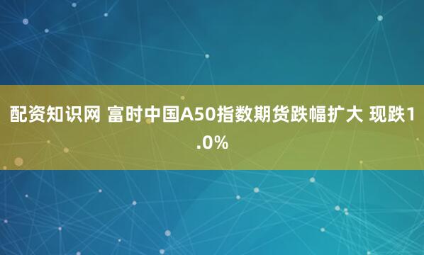 配资知识网 富时中国A50指数期货跌幅扩大 现跌1.0%